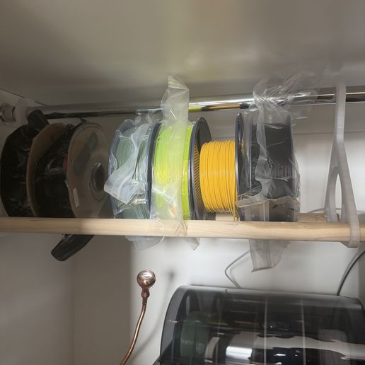 🪢 Closet Rod Filament Rack Storage System・ STL File for 3D printing・Cults