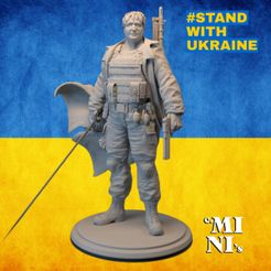 #STAND WITH UKRAINE 3D-Datei 3D-Modell Boris Punisher・3D-druckbares Modell zum Herunterladen, Collectible_minis