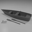 lodka1.jpg Boat, rowing boat, fishing boat, oar, 1:35