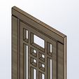 F1.jpg 1/12 Hinged dollhouse door (Hinged model No.12)