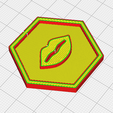 lips-preview.png 81 Symbol Meeple Hexagons Collection – 3D Printable Game Tokens