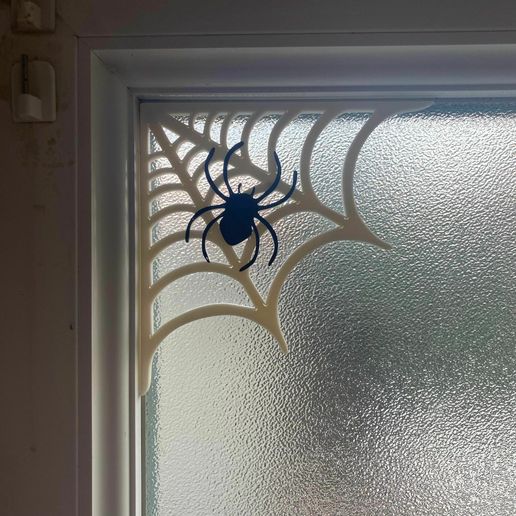 🪟 Window deco Spiderweb・Free STL File for ・Cults