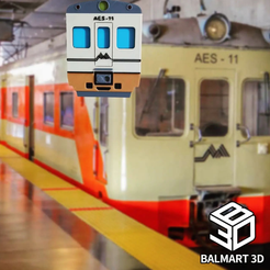 aes1.png Файл STL Брелок для поездов AES - одноцветный и многоцветный・Модель для загрузки и 3D-печати