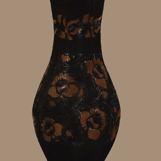 flower_vase_view_4_texture.jpg flower vase with flower pattern