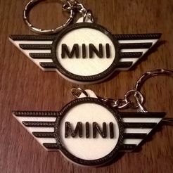 Mini-Pic2.jpg Fichier STL gratuit Porte-clés MINI BMW - Porte-clés de voiture / Porte-clés・Plan pour imprimante 3D à télécharger, crzldesign