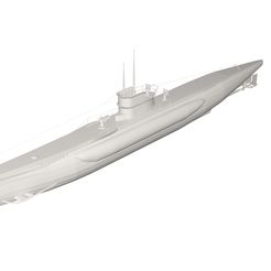 10000.jpg 3D file Military Ship submarine・3D printer design to download, 1234Muron