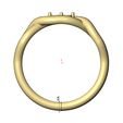 Diamond-link-Overlapping-knot-band-size6to10-08.jpg Anel de ligação com nó sobreposto e torcido de diamante tamanhos 6 a 10 Modelo de impressão 3D