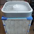 frontboxfan.jpg 20 inch Box Fan using 4 - 1 inch Air Filters - Air Purifier