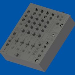 MIXER-4CH.jpg STL file Pioneer DJM 4-channel mixer・Model to download and 3D print