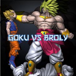 GOKUVSBROLY.jpg Archivo 3D GOKU VS BROLY ESCULTURA - SEKAI 3D MODELS - PROBADO Y LISTO PARA IMPRESIÓN 3D・Modelo para descargar e imprimir en 3D