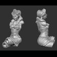 SteampunkGirl_Body_Preview01.jpg Steampunk Girl Pinup 3D print model