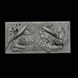 pstruh-podstavec-2-1-15.png two rainbow trout scenery in underwather for 3d print detailed texture