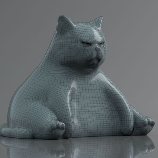 5DA0AB39-8D31-4614-AE1F-8D3EAE611E18.jpeg Free OBJ file Chonk - fat grumpy cat・Model to download and 3D print, sendlovestore
