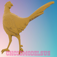 1.png Pheasant 3D MODEL STL FILE FOR CNC ROUTER LASER & 3D PRINTER