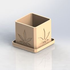 mr1.jpg Archivo STL maceta diseño cannabis・Diseño para descargar y imprimir en 3D