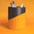 Square.jpg Free STL file Geometric Penholder・3D printer design to download
