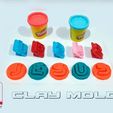 CLAY_MOLDS__JESUS_FREE.JPG FREE - CLAY MOLDS - PLASTILINA - LETTERS OF "JESUS"