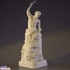2.jpg Archivo STL hombre haciendo estatua・Modelo para descargar y imprimir en 3D, krazypoly