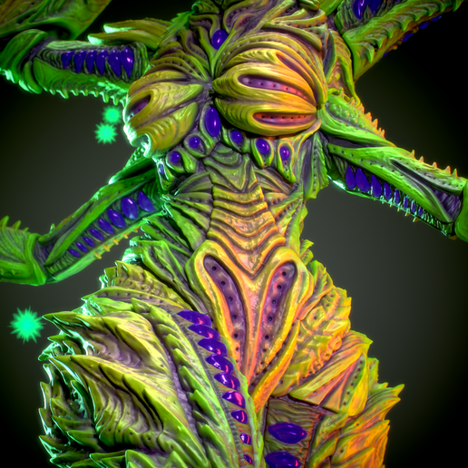 1_Torso-35_FullQuality.png Mantis, insectoid blade dancer 3d print figurine