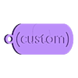 porte_clef_custom.stl Keychain (Custom/Personnalisé) - Keychain