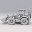 Backhoe Loader JCB 2.jpg Retroescavadora JCB PRINTABLE Veículo 3D Digital STL File