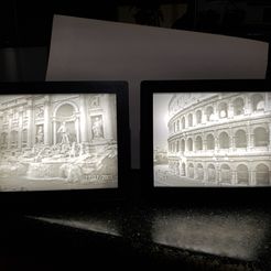 20190118_201830.jpg Rome Colosseum and Trevi Fountain Lithophanes