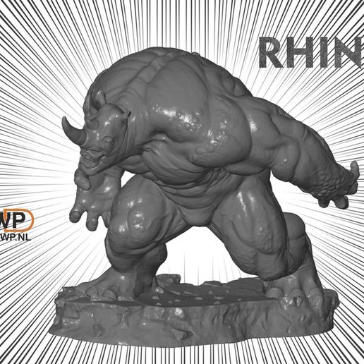Rhino Statue (Spider-Man) 3D model
