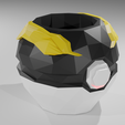 4.png Lowpoly And Normal Version of Pokeball penstand / Vase Collection