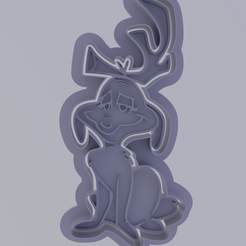 Max2.png Max the Dog (Grinch) Cookie Cutter and Stamp - Whimsical Canine Charm in Every Bite!