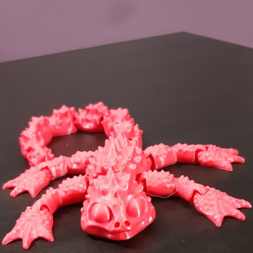 20240419_002959.jpg Lézard articulé / Dragon Flexi - Support libre - Print in Place