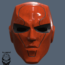 Red Hood New 52 logo.png Download OBJ file Red Hood New 52 Helmet • 3D printing model, VillainousPropShop