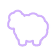 sheep-7.5cm.stl Schaf-Ausstechform (mehrere Größen verfügbar)