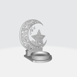 6.png Ramadan Crescent Moon Candle Holder – 3D Printable Islamic Table Decor