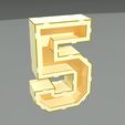 5_render-3d.jpeg 3D ALPHABET LETTERS & NUMBERS DESIGNS FOR LASER CUTTING +30CM