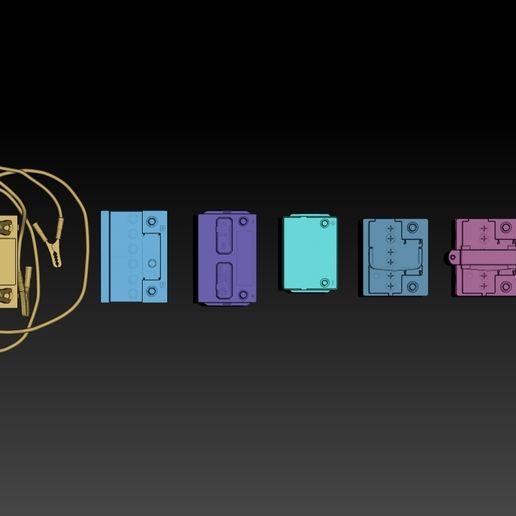 02.jpg Набор батареек - 7 единиц для 3D печати 1/24 и 1/18 масштаба)