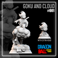 GUKU AND CLOUD #001 ae aa N DRAGON ar TT Goku and Cloud Figure #001