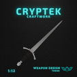06.-Witchking-Dagger-LOTR-3.png 1:12 Miniature 06. Witchking Dagger -  Lord of the Nazgûl, Lord of the Ring LOTR  - Toy Replica of Shadow’s Edge: Witch-King Dagger 3D Print Elegance