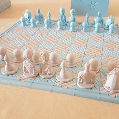 Thingisplore - 3D Printed 3D Chess Set 