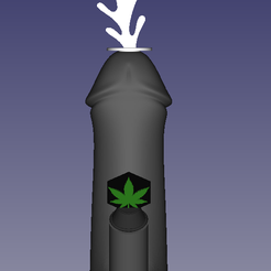 Bong 1.png STL file Penis Bong - Prank things - Dick - Weed・Design to download and 3D print