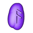 Ansuz Runestone.stl STL file Elder Futhark Runestones Set・3D printer model to download