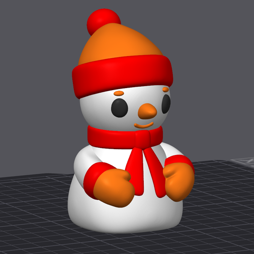 3D file Snowman with articulated legs print in place ☃️ ・Design to ...