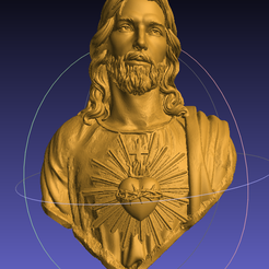 uytfuygv.png STL file Jesus Bust, Christmas, Room decor・Model to download and 3D print