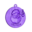 decor_1.obj Santa caluse coin Hanging decor  stl