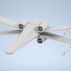 X-Wing.png STL-Datei X Flügel kostenlos・3D-Druck-Modell zum herunterladen, cartergrey