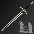 Steel-Sword-4.png The Witcher Steel Sword AND Renfri's Brooch Add-on | Netflix | By Collins Creations 3D