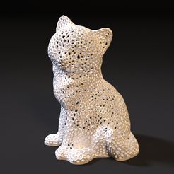 10000.jpg Fichier 3D Statue de chat・Modèle pour imprimante 3D à télécharger