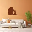 2.webp Kid and a Lion Wall Art