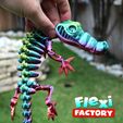 Flexi-Crocodile-03.jpg CUTE FLEXI PRINT-IN-PLACE CROCODILE with 3MF Included!