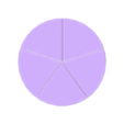 fractions5.stl Set of quarter disks for fractions