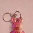 IMG_20231231_195852.jpg 2024 New Years Cute Man Bear Pig Key Chain and Christmas Tree Ornament. One Piece, Print in Place.